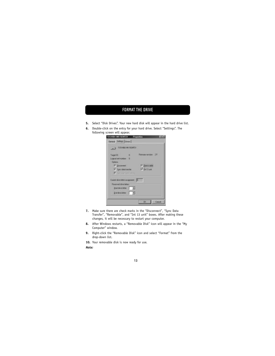 Format the drive | Belkin F5U210 User Manual | Page 15 / 20