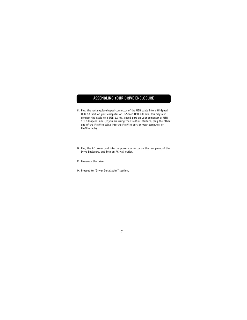 Assembling your drive enclosure | Belkin F5U210 User Manual | Page 9 / 20
