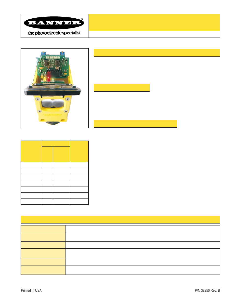 Banner Q45 Laser DC Series User Manual | 5 pages