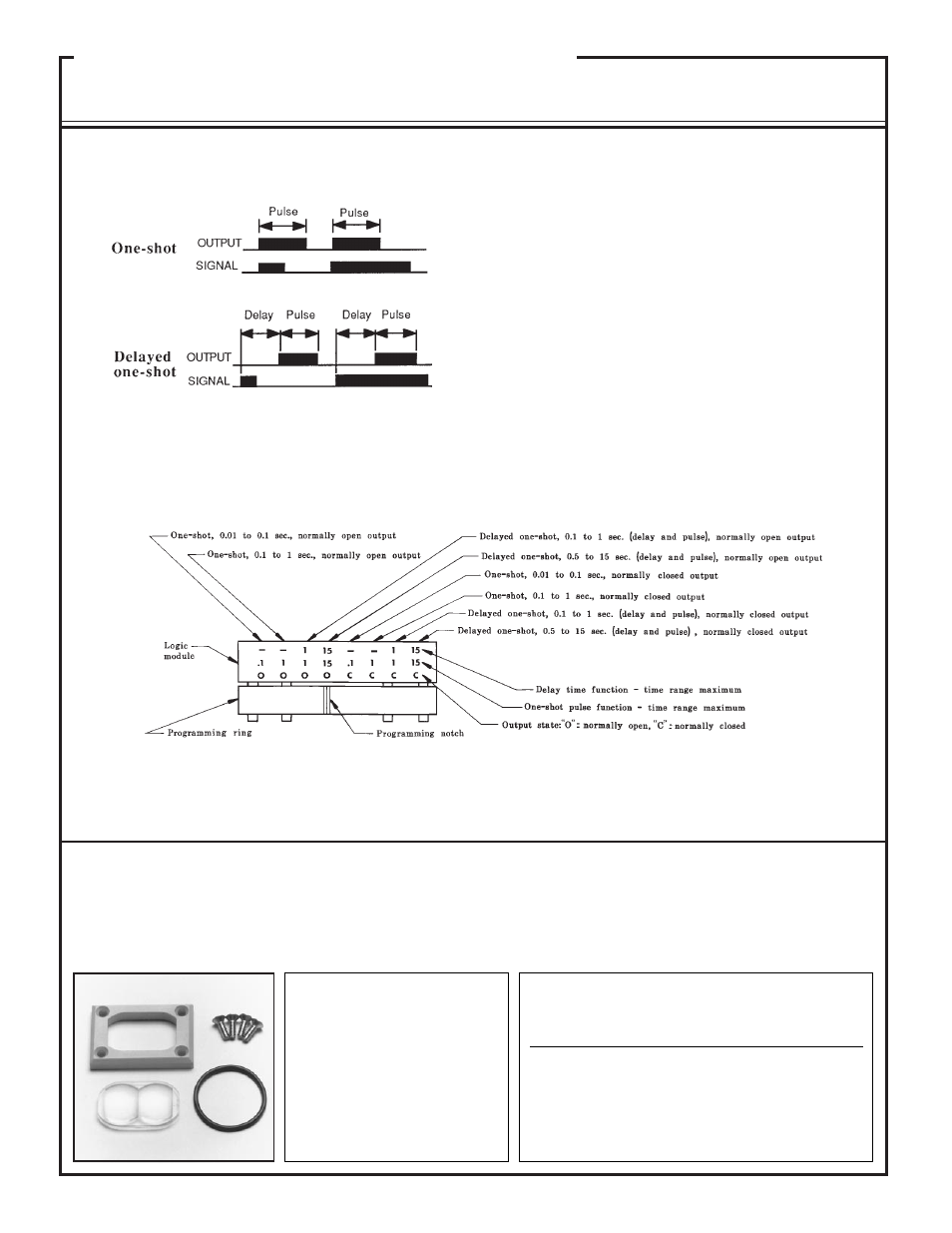 Maxi-beam, Maxi-beam accessories, Logic modules | Rlm8, Model and logic functions, Program definition, Programming, Replacement upper covers (lens assemblies) | Banner MAXI-BEAM Series User Manual | Page 15 / 16