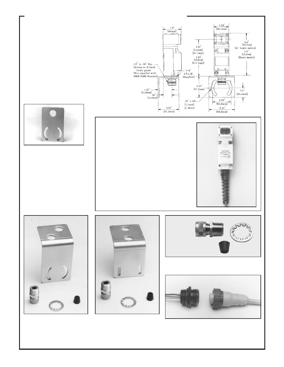 Maxi-beam accessories, Mounting brackets | Banner MAXI-BEAM Series User Manual | Page 16 / 16