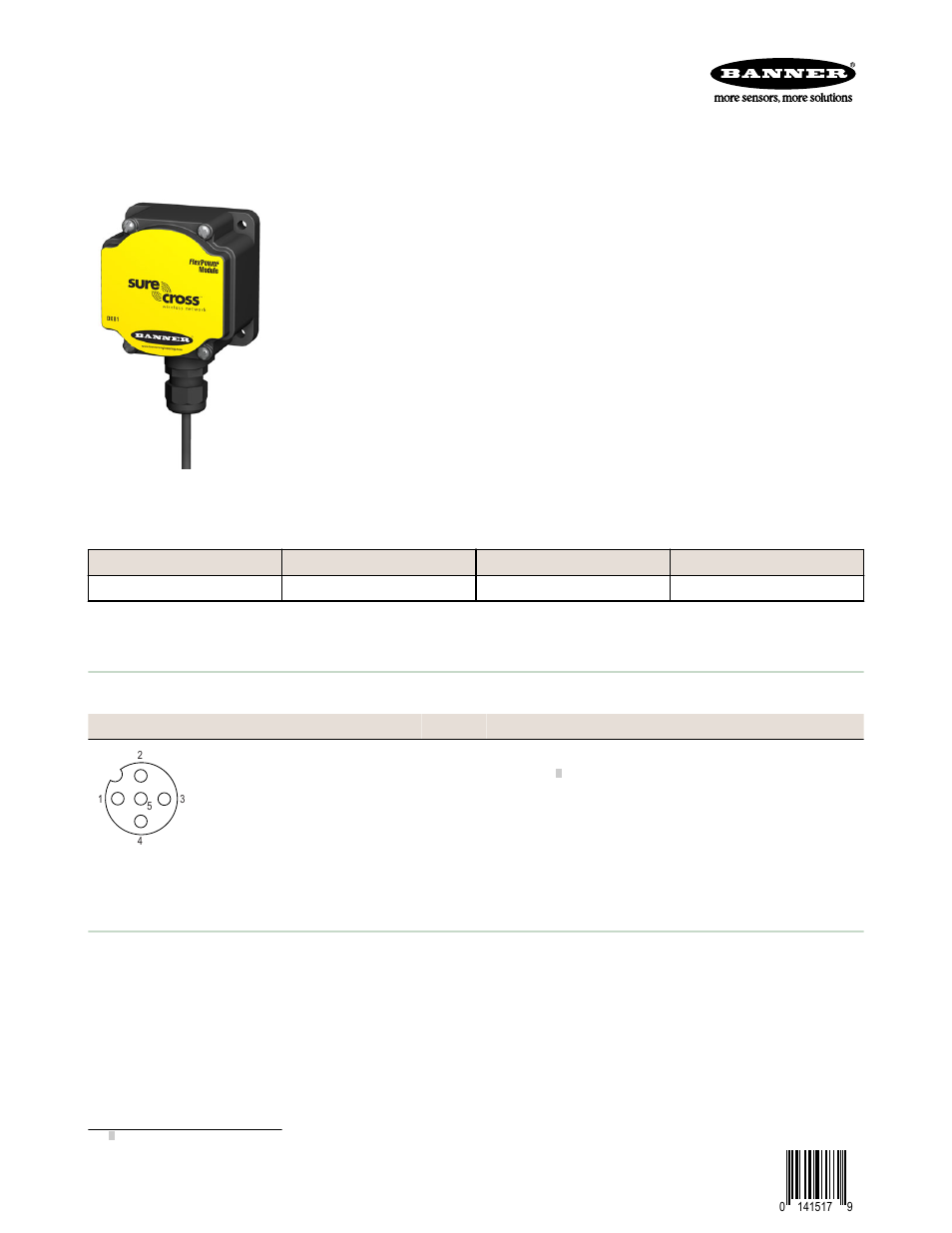 Banner SureCross DX81H Battery Supply Module User Manual | 3 pages