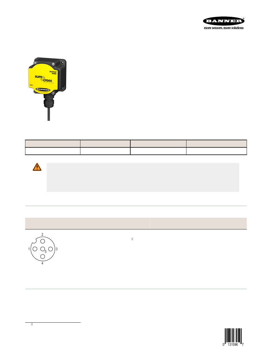 Banner SureCross DX81 FlexPower Supply Module User Manual | 3 pages