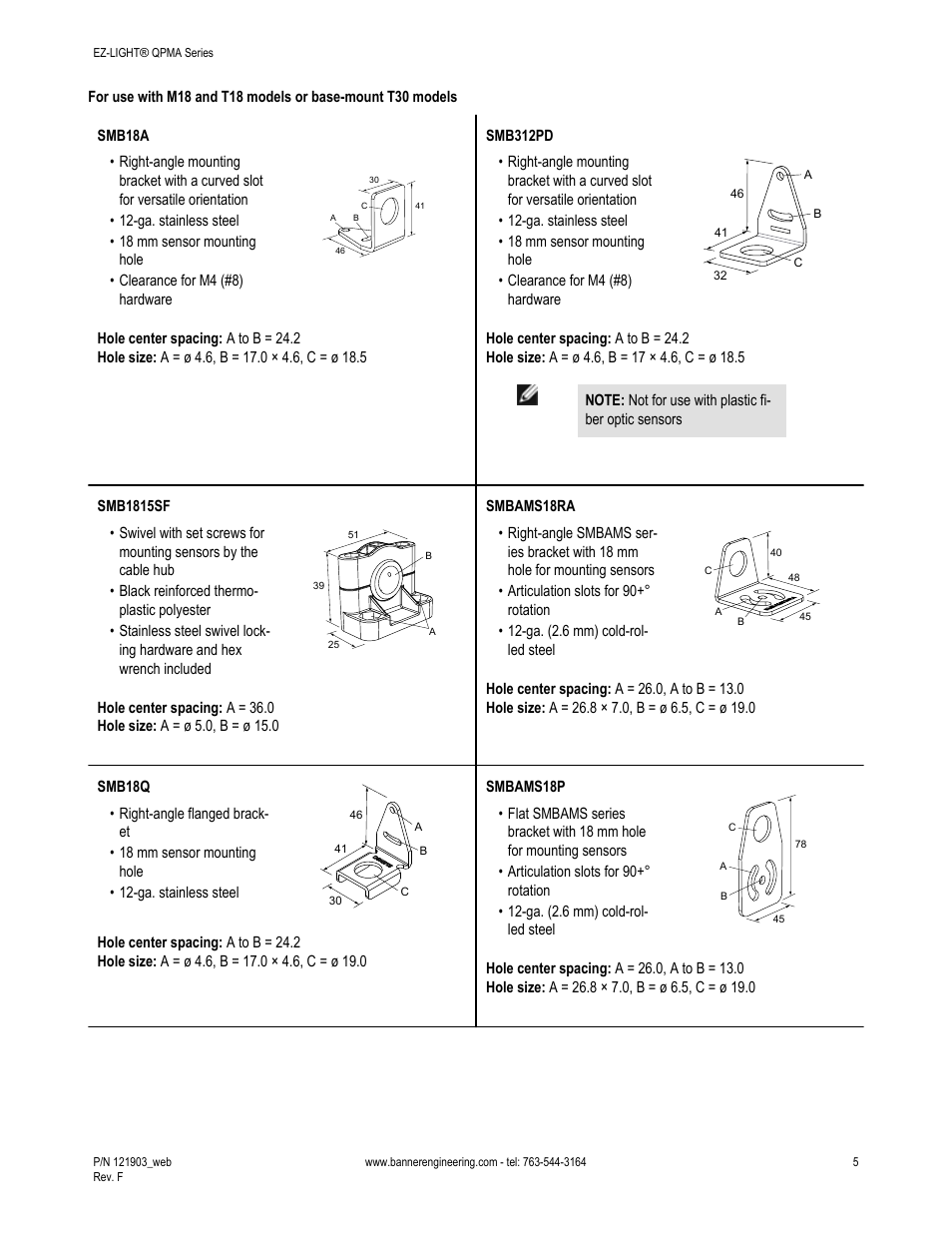 Banner K50FL General Purpose EZ-LIGHT User Manual | Page 5 / 7