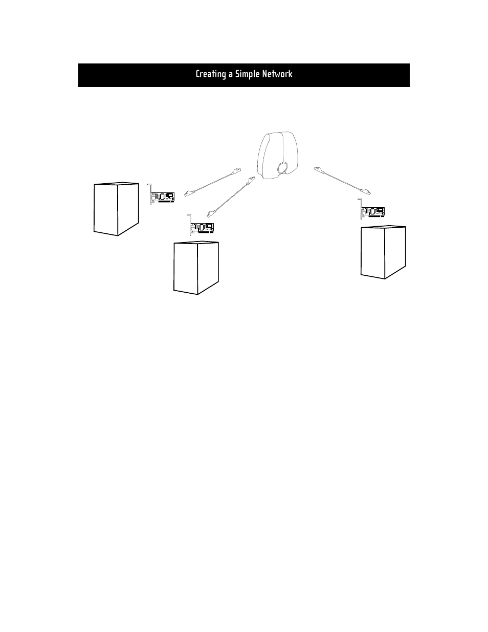 Connecting three or more computers, Creating a simple network | Belkin F5D5000t User Manual | Page 20 / 53