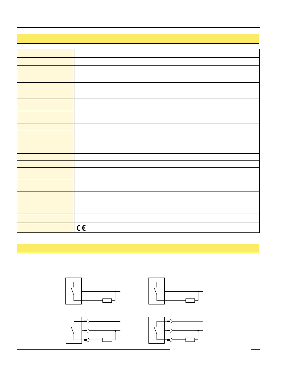 Vs2 series convergent mode, Vs2 series specifications, Vs2 series sensor hookups | Banner VS2 Series User Manual | Page 2 / 4