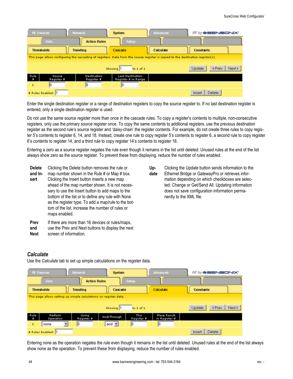 Calculate | Banner SureCross DX80 Wireless Networks User Manual | Page 44 / 81