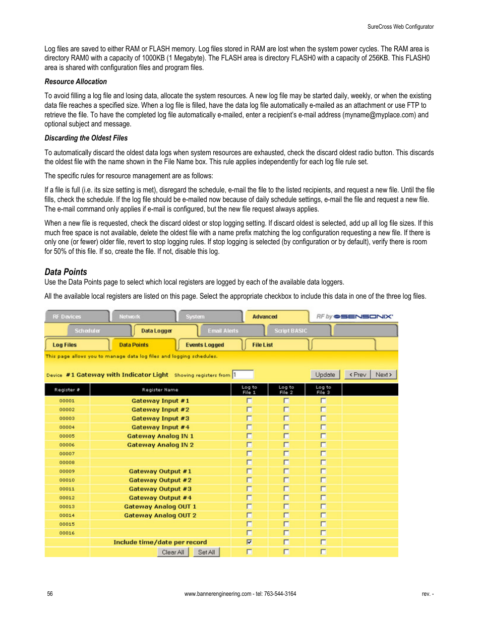 Data points | Banner SureCross DX80 Wireless Networks User Manual | Page 56 / 81