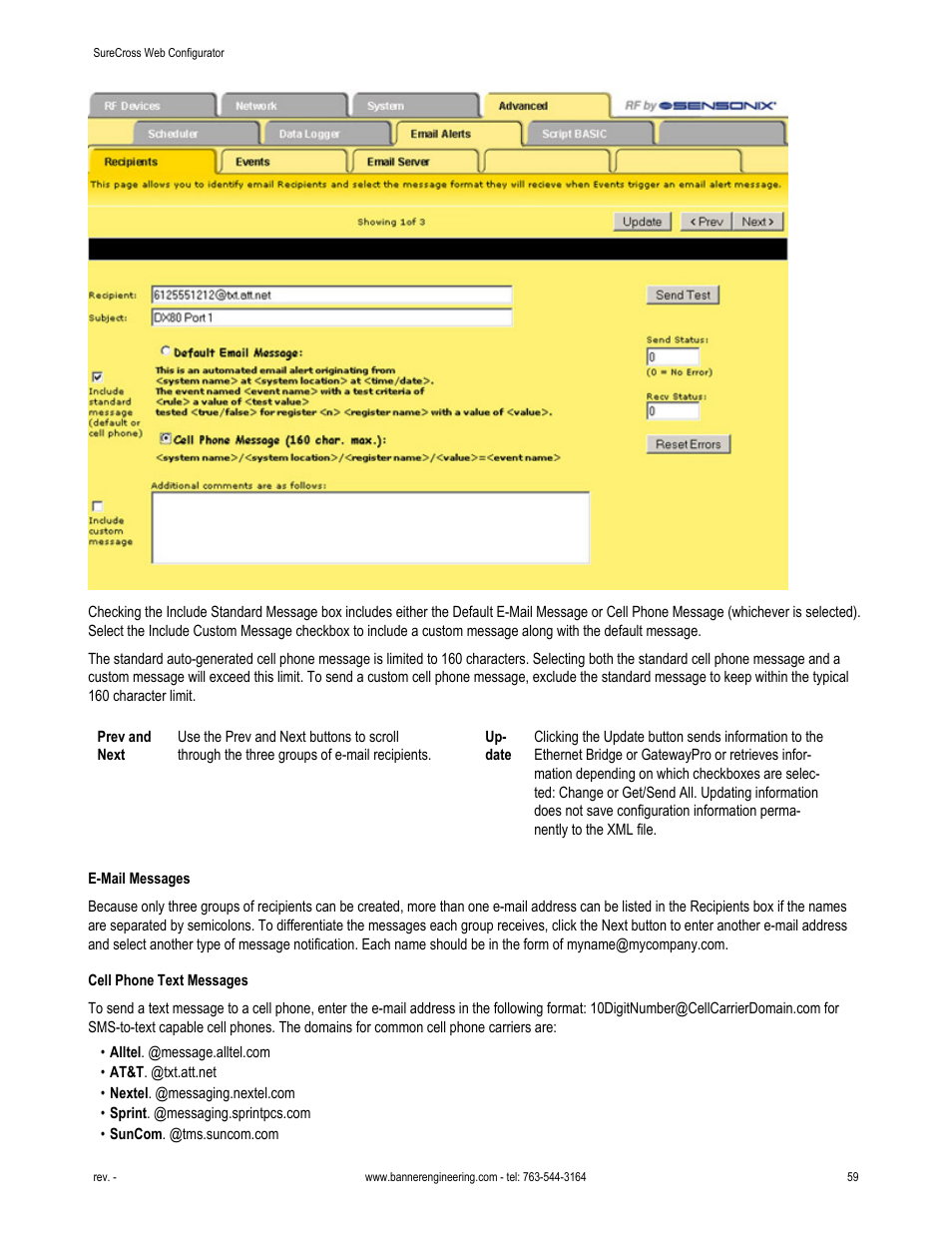 Banner SureCross DX80 Wireless Networks User Manual | Page 59 / 81