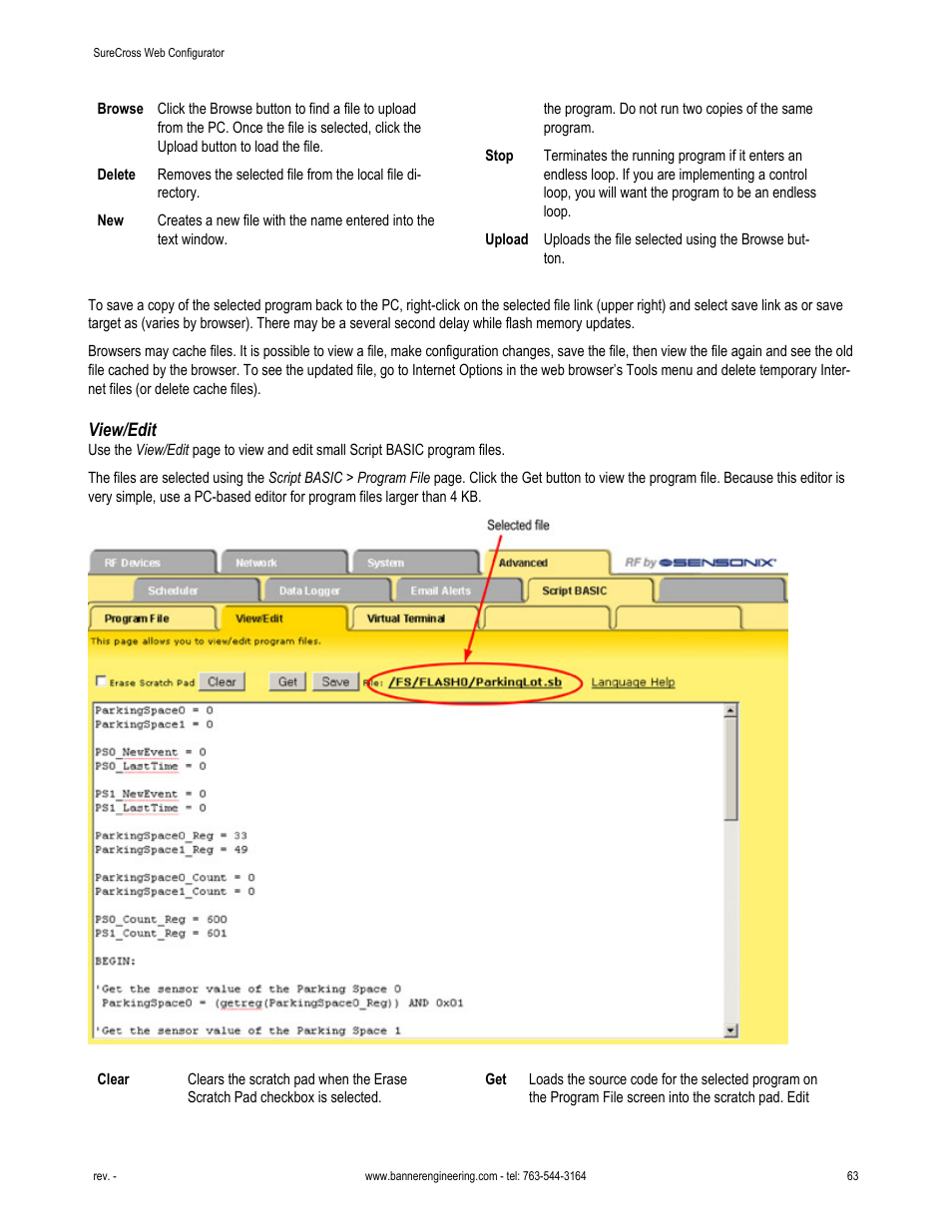 View/edit | Banner SureCross DX80 Wireless Networks User Manual | Page 63 / 81