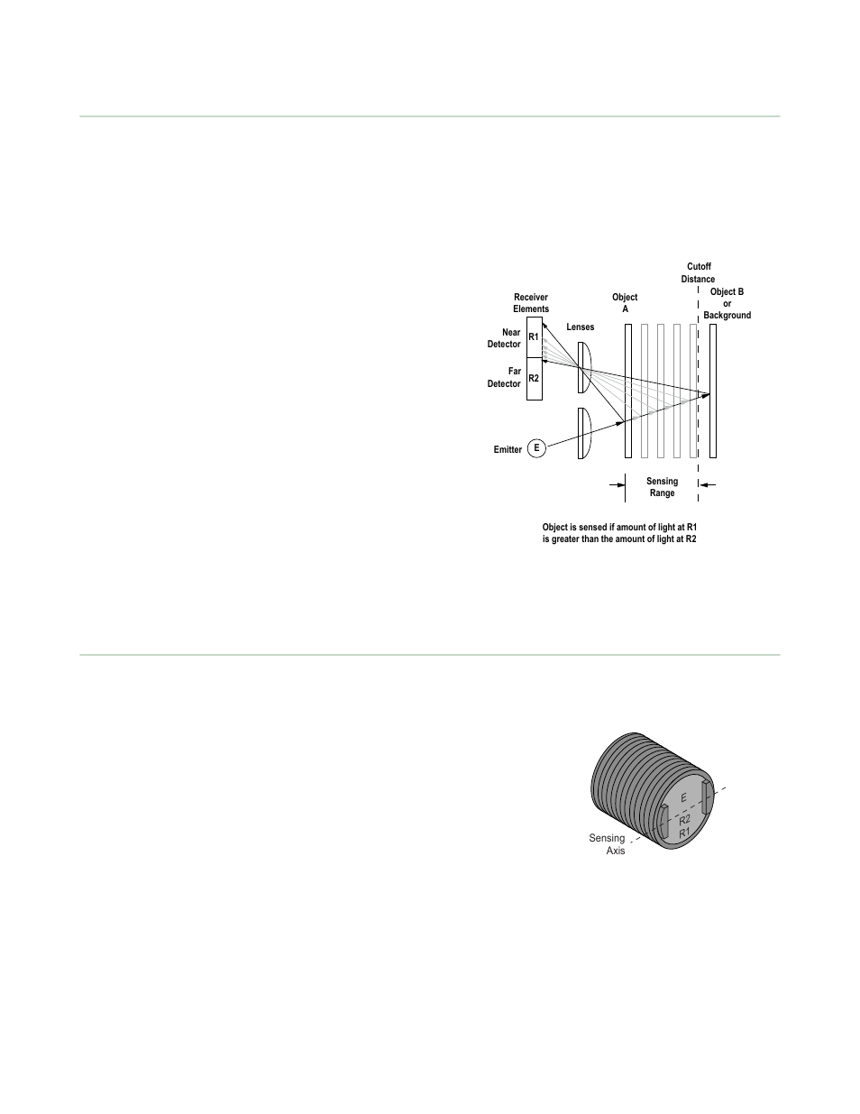 Fixed-field mode overview, Sensor setup | Banner S18 Series User Manual | Page 2 / 8