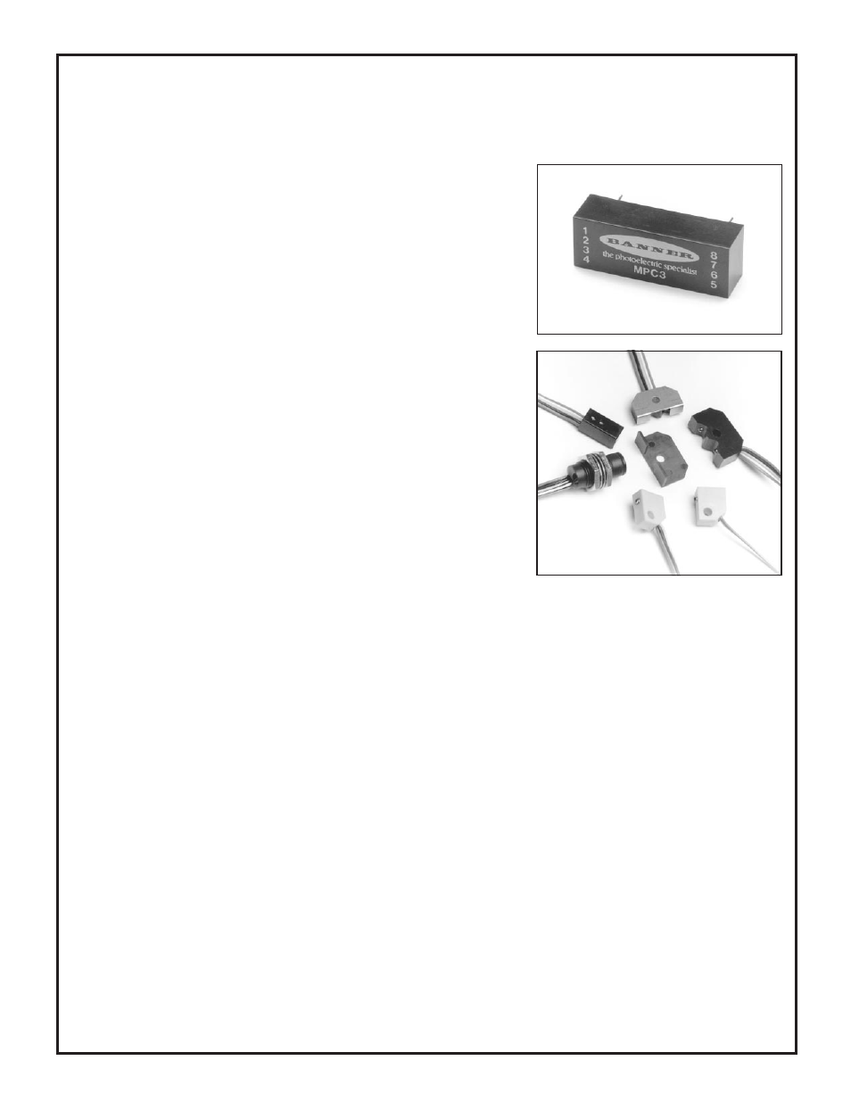 System, Micro-amp, Mpc3 specifications | Banner MICRO-AMP Series User Manual | Page 15 / 20