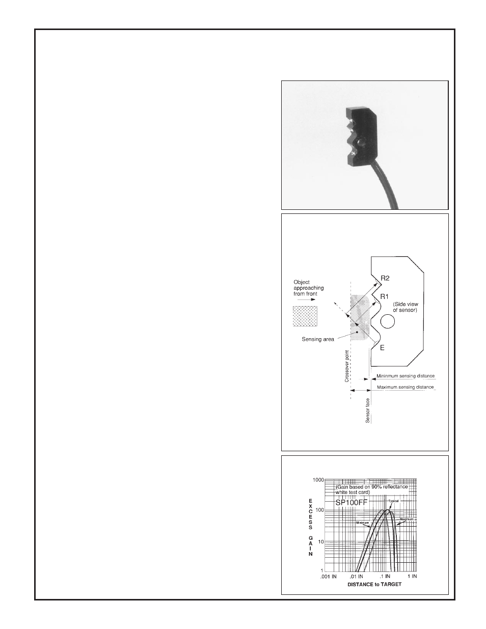 Micro-amp, System, Sp100ff fixed-field sensor | Banner MICRO-AMP Series User Manual | Page 17 / 20