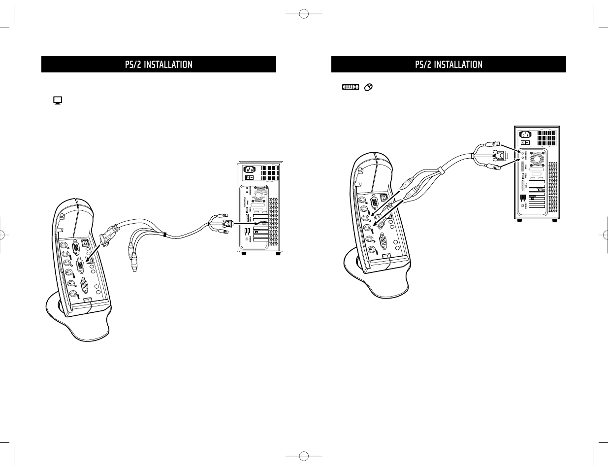 Ps/2 installation | Belkin F1D5102T User Manual | Page 8 / 21