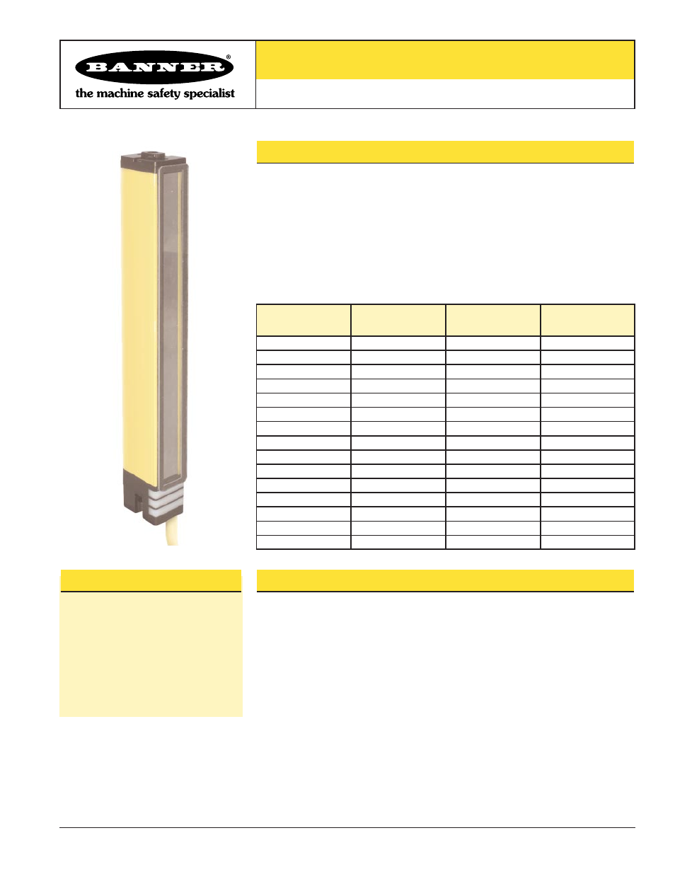 Banner MICRO-SCREEN Lens Shields User Manual | 2 pages