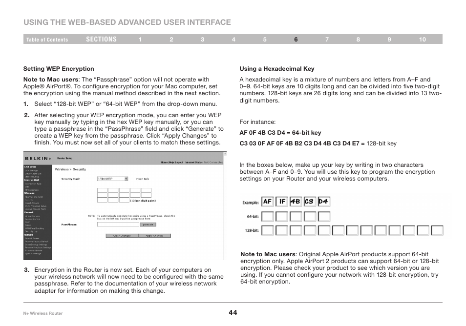 Belkin F5D8235-4 User Manual | Page 46 / 89
