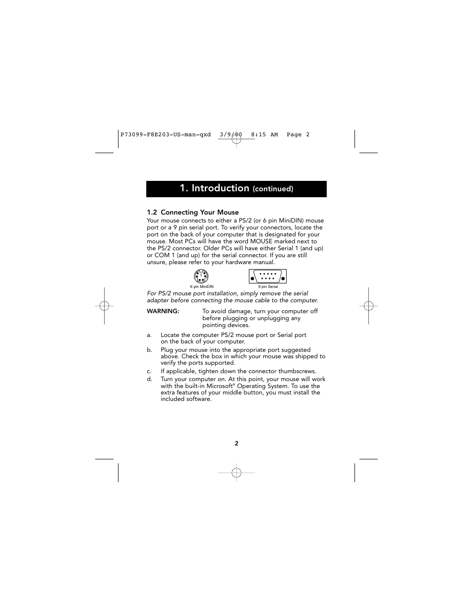 Introduction | Belkin Ergo F8E203-BLK User Manual | Page 3 / 14