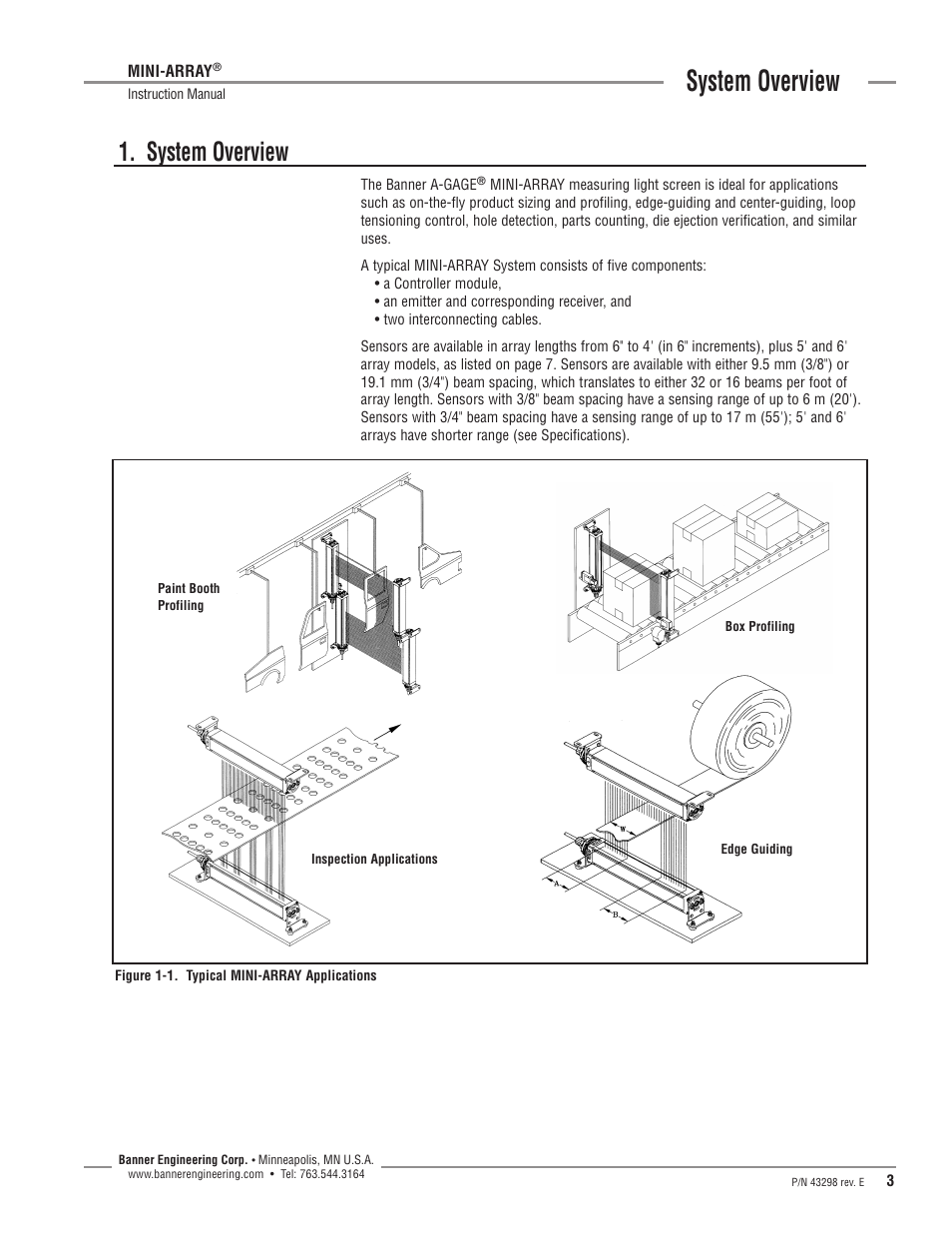 System overview | Banner A-GAGE MINI-ARRAY Series User Manual | Page 3 / 44