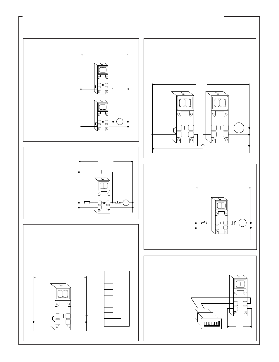 Multi-beam, & 4-wire ac power blocks, Hookup diagrams for ac power blocks (continued) | Hookup to a programmable logic controller (plc) | Banner MULTI-BEAM Series User Manual | Page 20 / 32