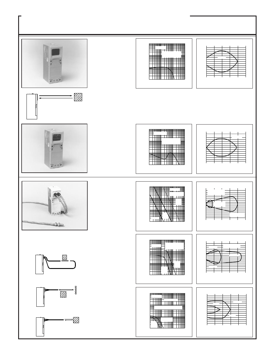 Multi-beam, Wire scanner blocks, Beam pattern sensing mode models excess gain | Diffuse mode, Fiber optic mode (glass fibers), 2sbdx1, 2sbf1, 2sbd1, Object, Retroreflective mode opposed mode | Banner MULTI-BEAM Series User Manual | Page 26 / 32