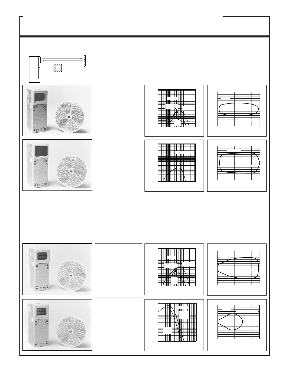 Multi-beam, & 4-wire scanner blocks, Models excess gain sensing mode beam pattern | Retroreflective mode, Sblv1, Sblvag1, Sbl1, Sblx1, Object retro target | Banner MULTI-BEAM Series User Manual | Page 8 / 32