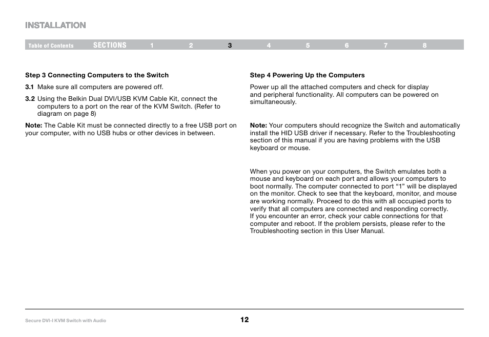Installation | Belkin F1DN104F User Manual | Page 14 / 24