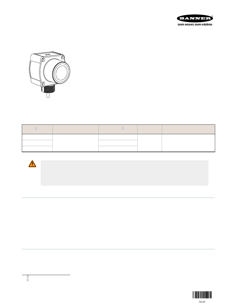 Banner U-GAGE QT50U DC Series—Analog User Manual | 11 pages