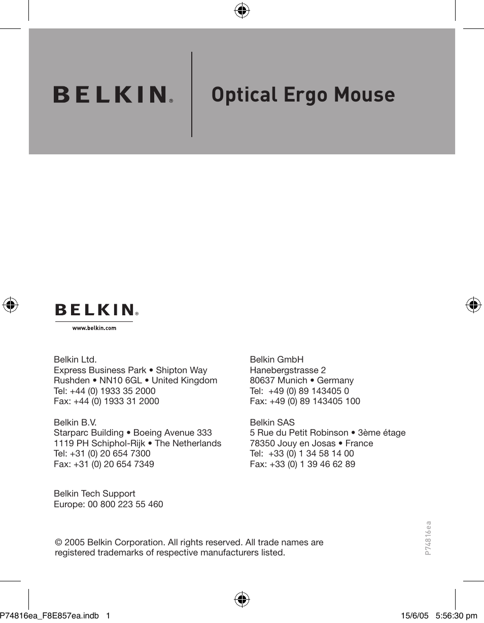 Belkin P74816EA User Manual | 88 pages