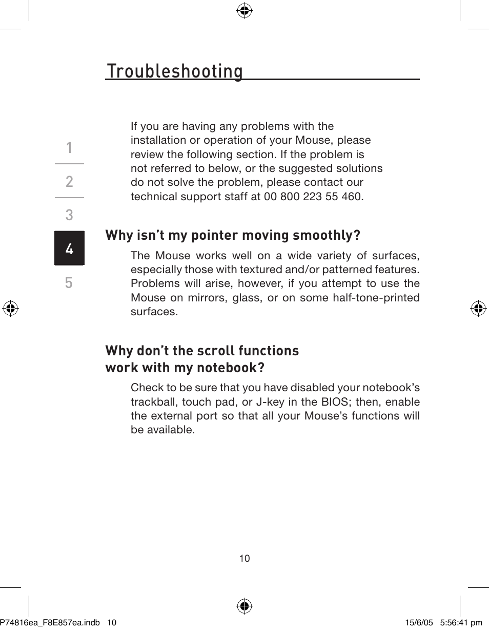 Troubleshooting | Belkin P74816EA User Manual | Page 14 / 88