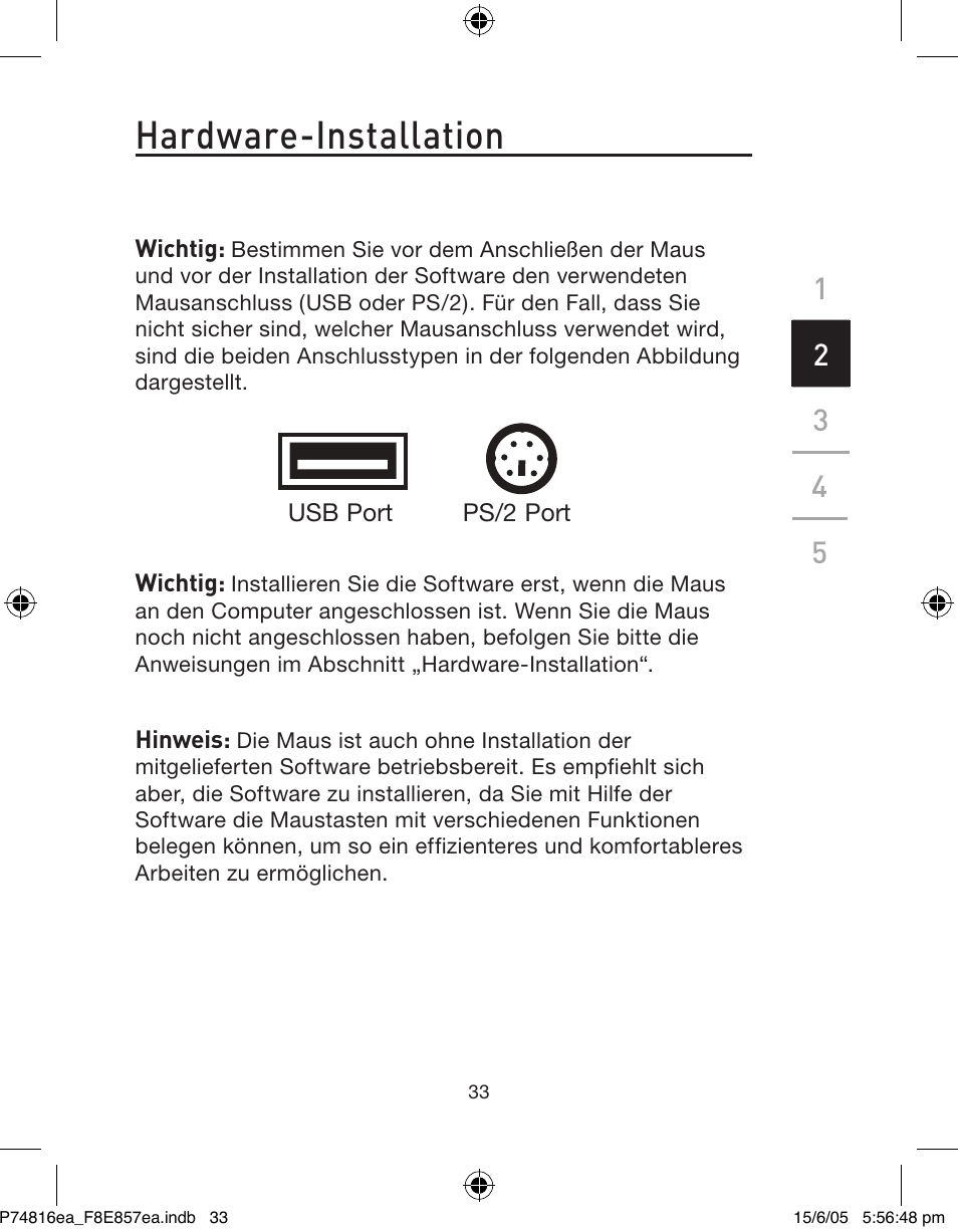 Hardware-installation | Belkin P74816EA User Manual | Page 37 / 88
