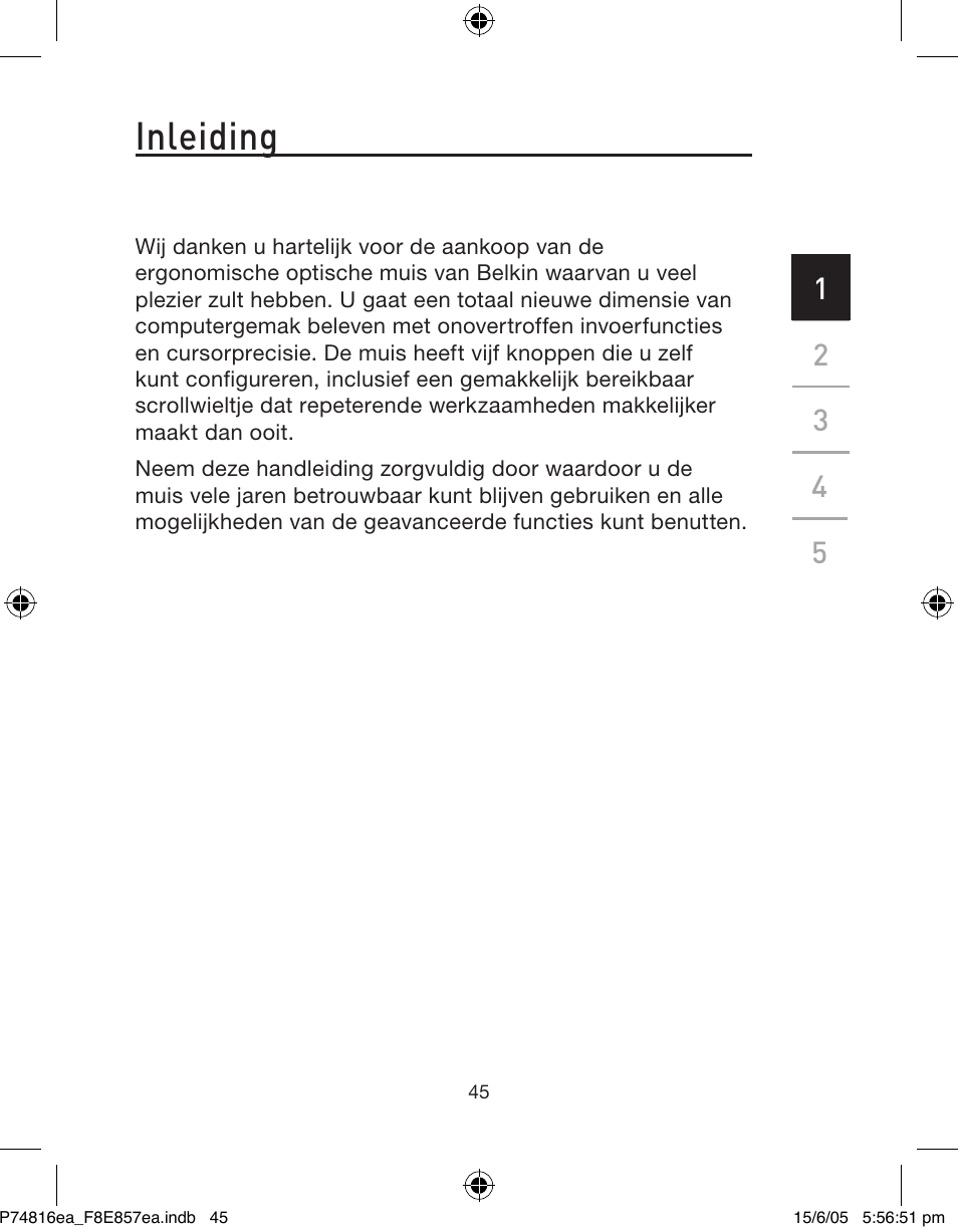 Inleiding | Belkin P74816EA User Manual | Page 49 / 88