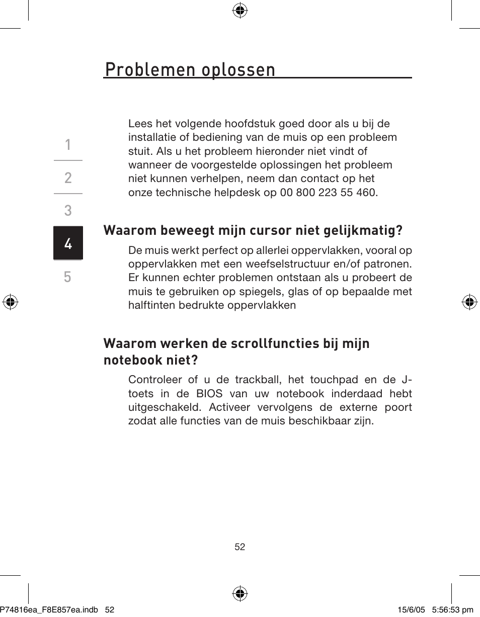 Problemen oplossen | Belkin P74816EA User Manual | Page 56 / 88