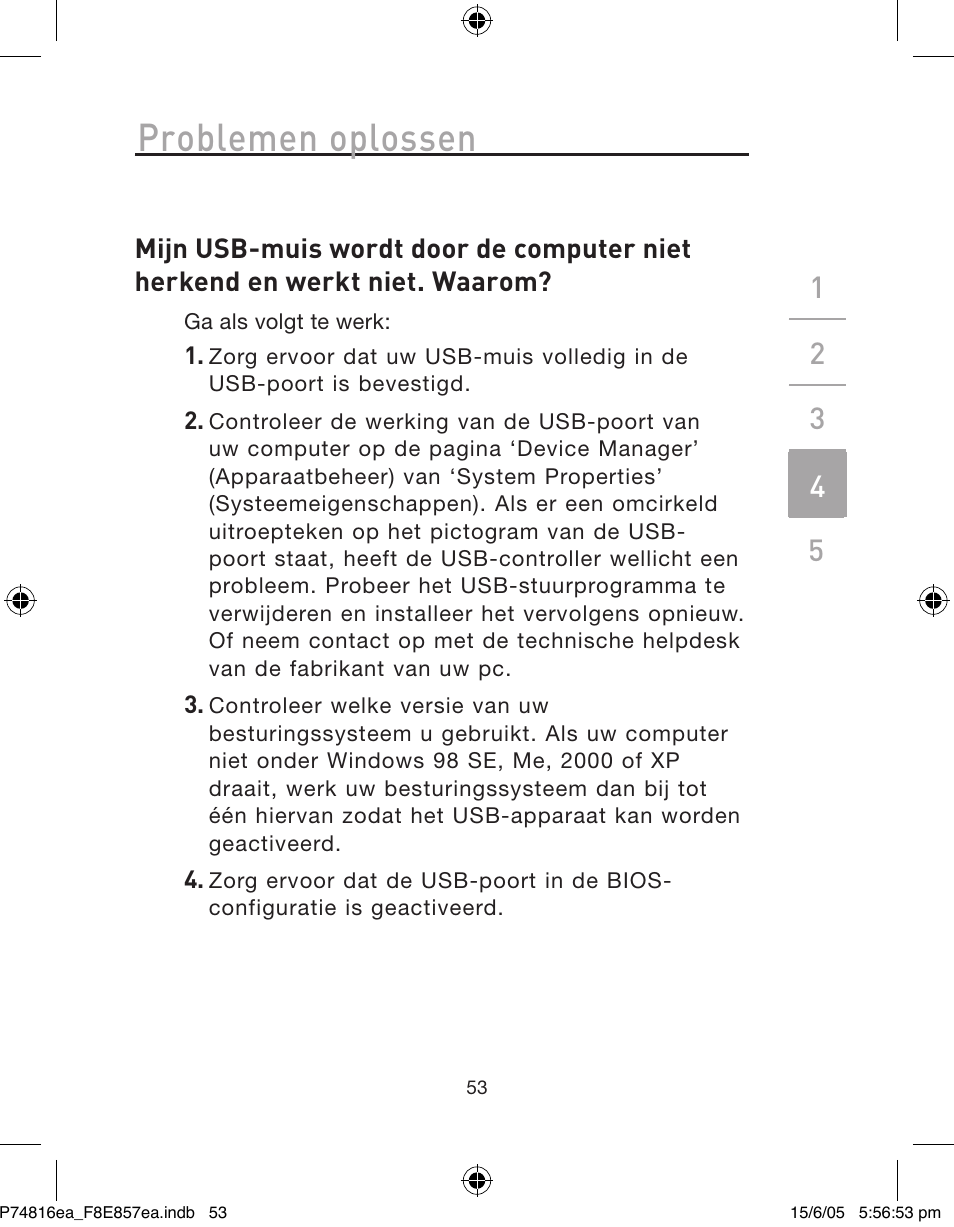 Problemen oplossen | Belkin P74816EA User Manual | Page 57 / 88
