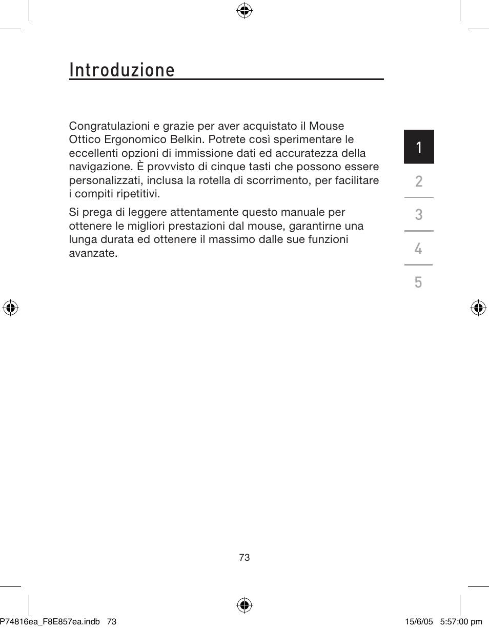Introduzione | Belkin P74816EA User Manual | Page 77 / 88