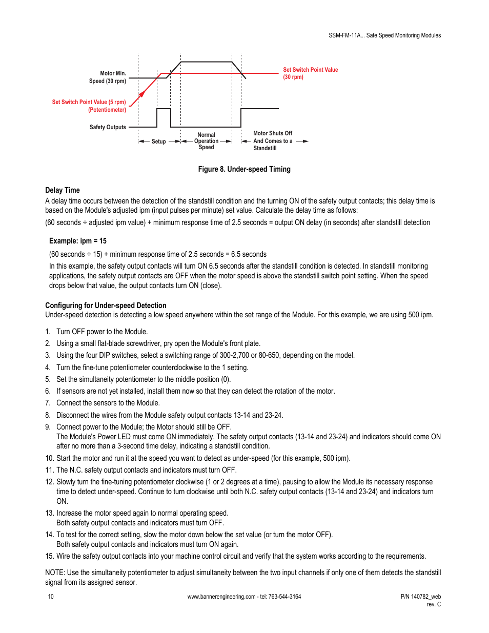 Banner Safe Speed Monitoring Modules User Manual | Page 10 / 15