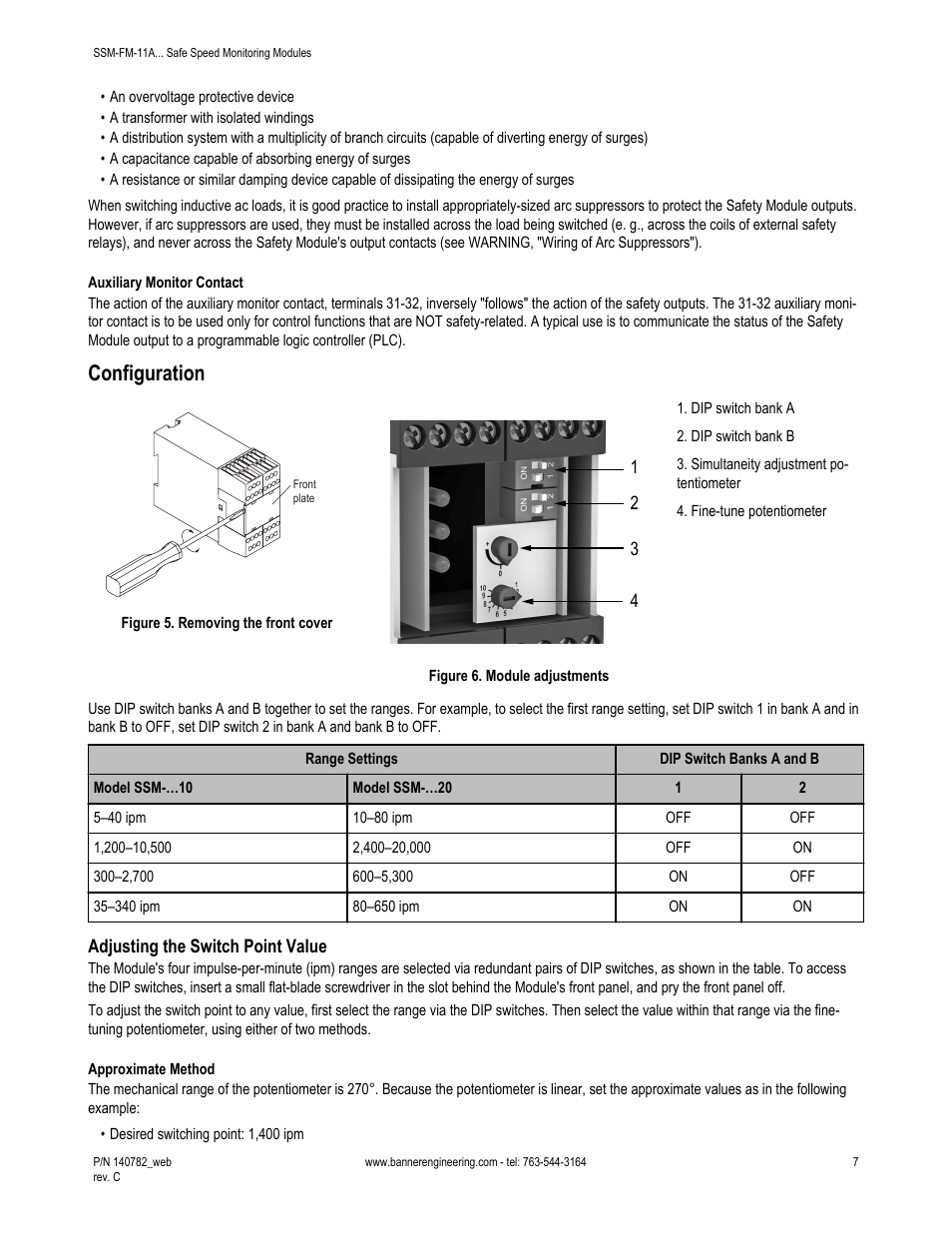 Configuration | Banner Safe Speed Monitoring Modules User Manual | Page 7 / 15