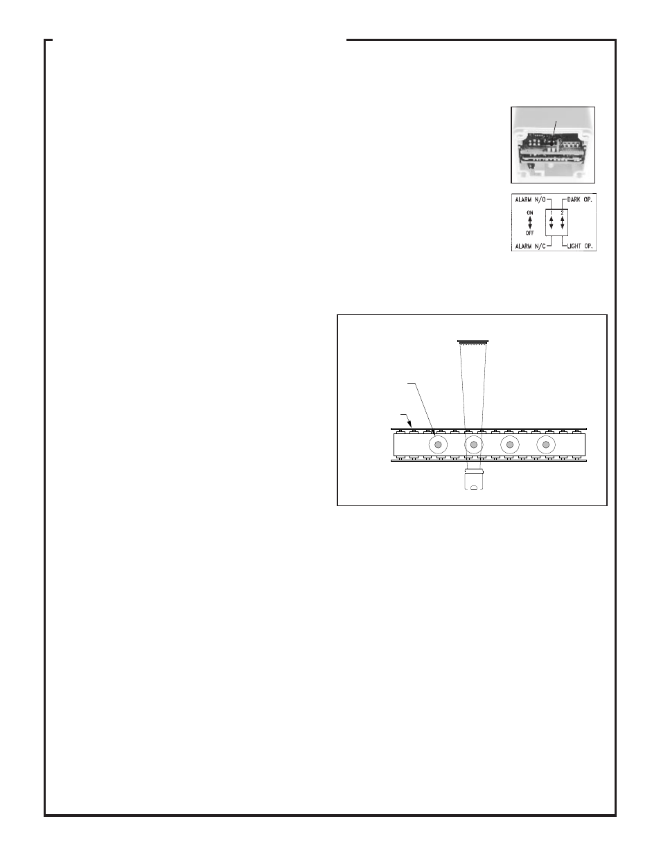 Osblvagc, Sensor head, Alarm and output programming | Theory and setup | Banner OMNI-BEAM Series User Manual | Page 3 / 6