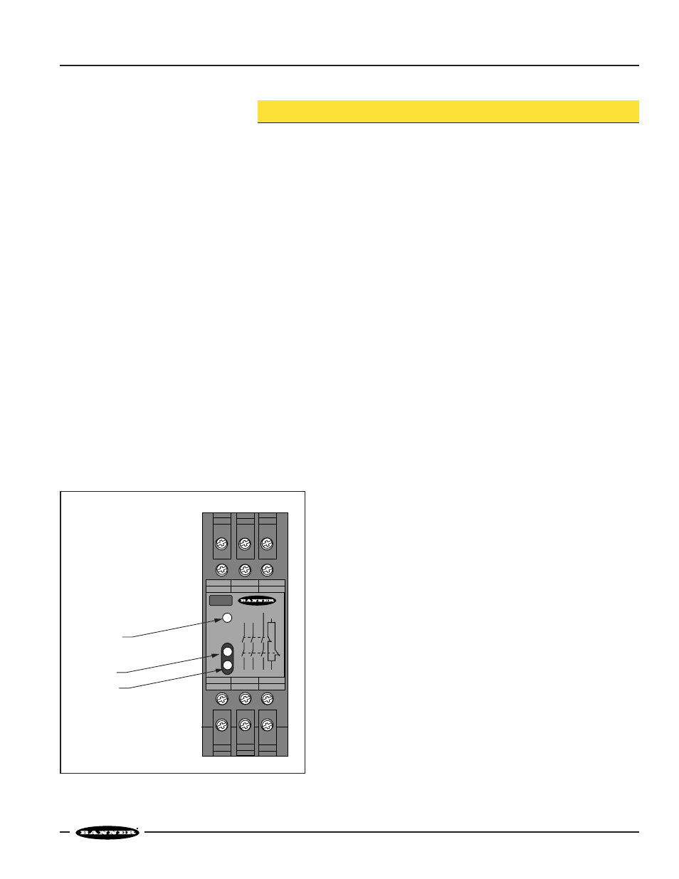 E-stop safety module, Model es-fa-6g, E-stop safety module description | Figure 1. es-fa-6g status indicators | Banner ES-FA-6G Safety Module User Manual | Page 3 / 12