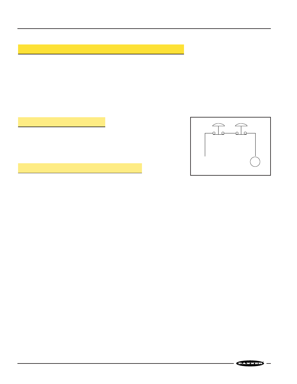 E-stop safety module, Model es-fa-6g, Electrical installation | Connection of e-stop switch, Connection to the machine to be controlled | Banner ES-FA-6G Safety Module User Manual | Page 6 / 12
