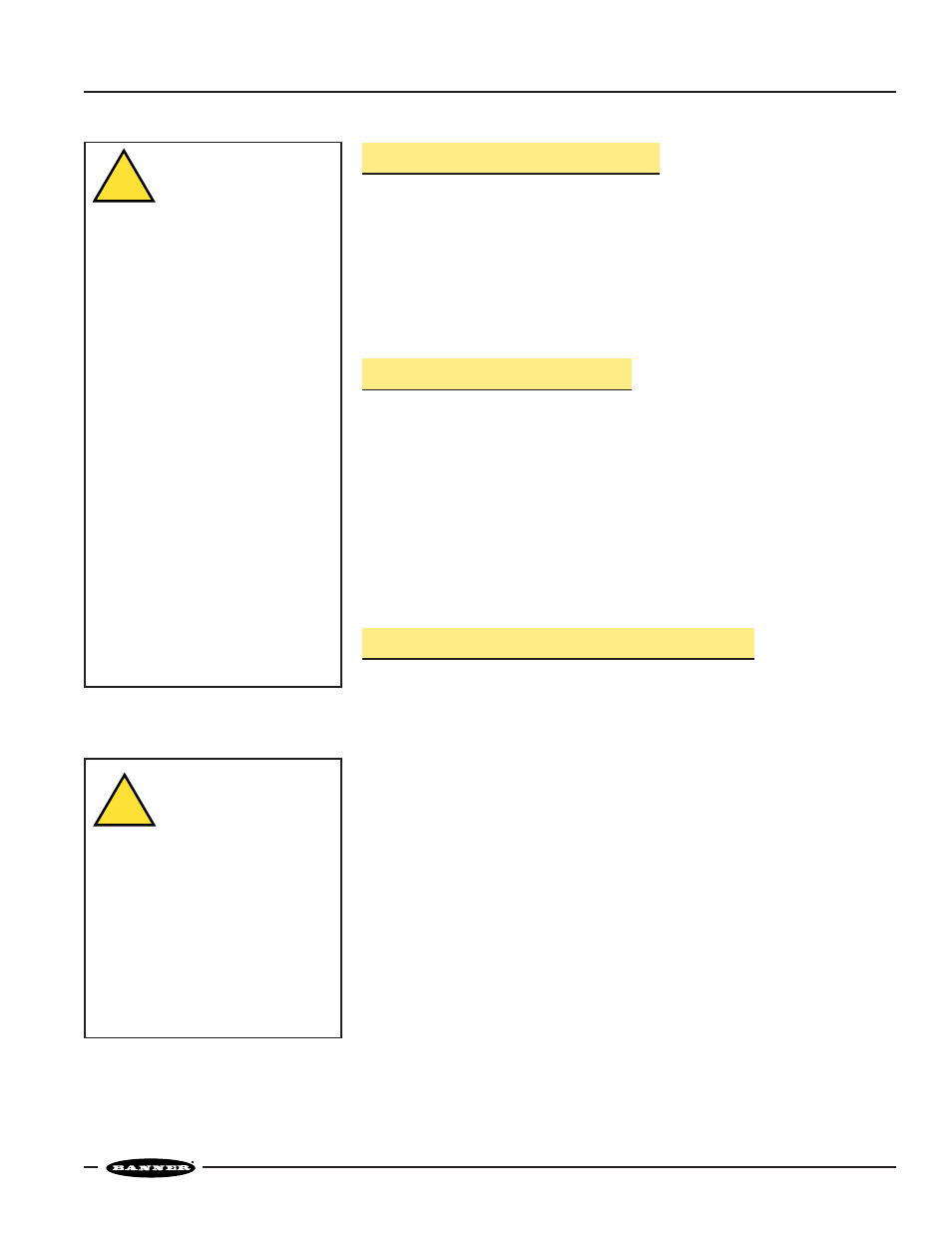 E-stop safety module, Model es-fa-6g, Connection of reset switch | Automatic reset mode, Connection to auxiliary monitor contact | Banner ES-FA-6G Safety Module User Manual | Page 7 / 12