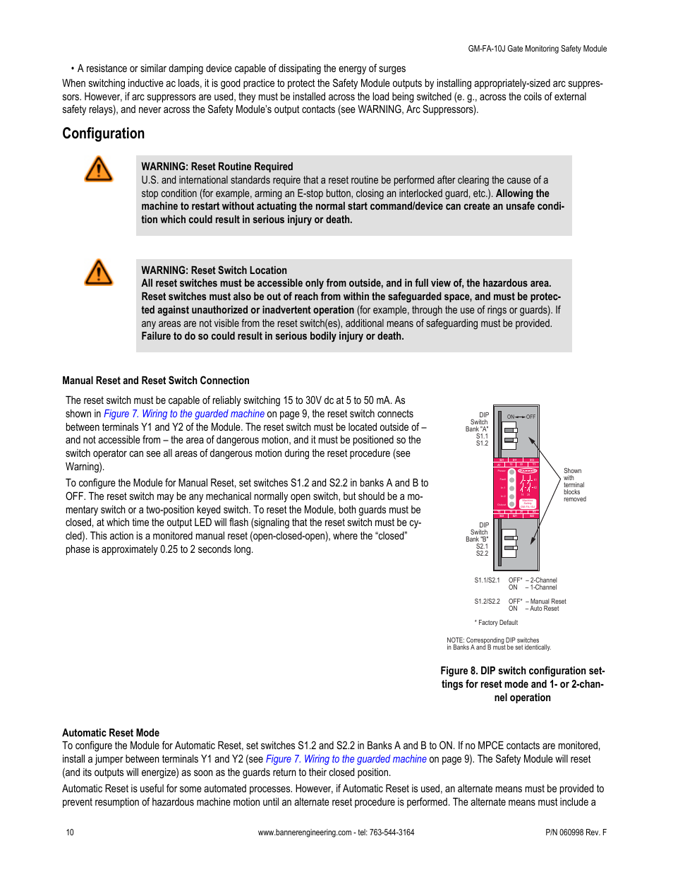 Configuration | Banner ES-FA-6G Safety Module User Manual | Page 10 / 22