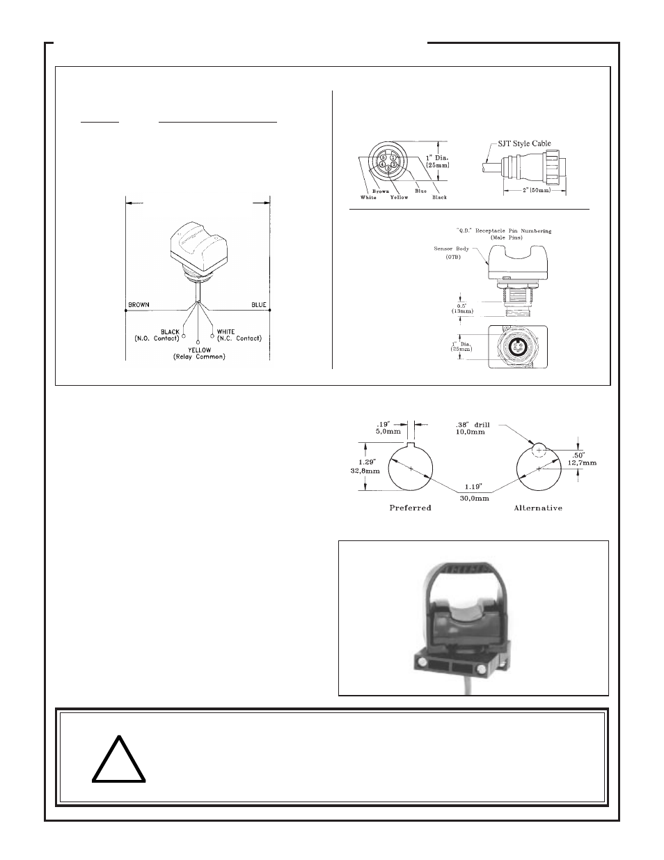 Ltb series, Alternate action opto-touch, Warning | Banner LTB OPTO-TOUCH Optical Touch Buttons User Manual | Page 2 / 4