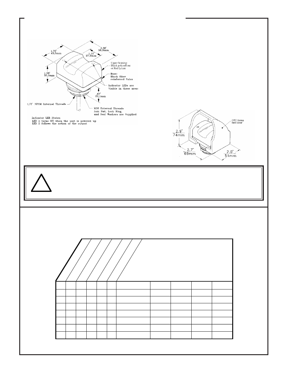 Ltb series | Banner LTB OPTO-TOUCH Optical Touch Buttons User Manual | Page 3 / 4