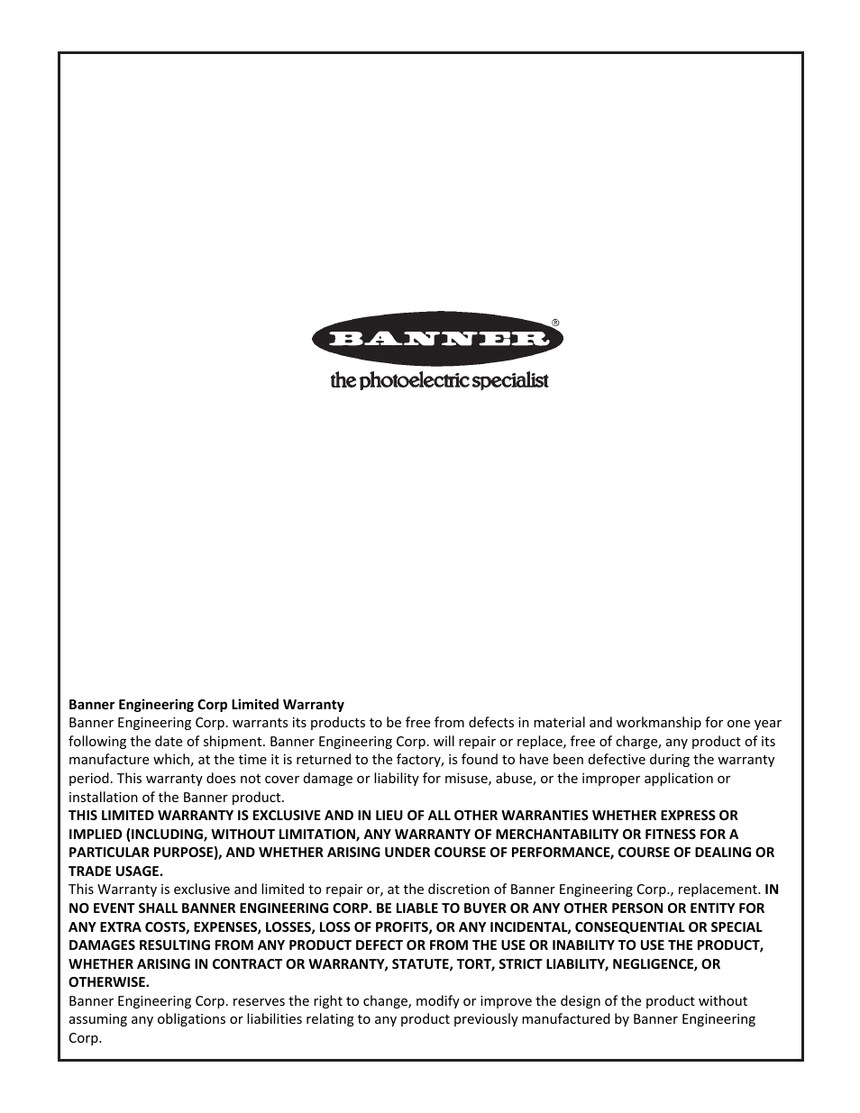 Banner LTB OPTO-TOUCH Optical Touch Buttons User Manual | Page 4 / 4