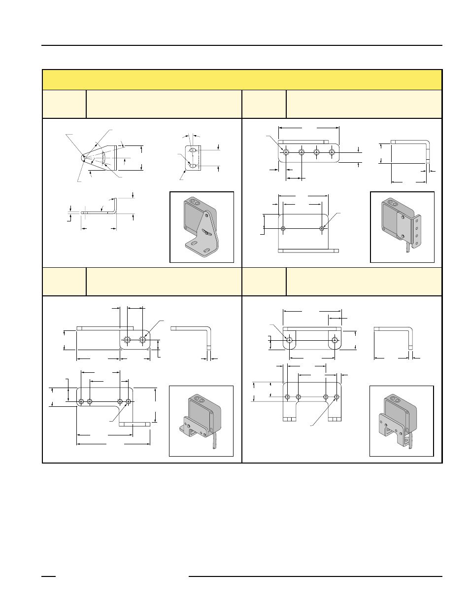 Qmt42 series fixed-field sensors, Qmt42ff series mounting brackets, Smb42f smb42u | Page | Banner QMT42 Series Fixed-Field Sensors User Manual | Page 5 / 6