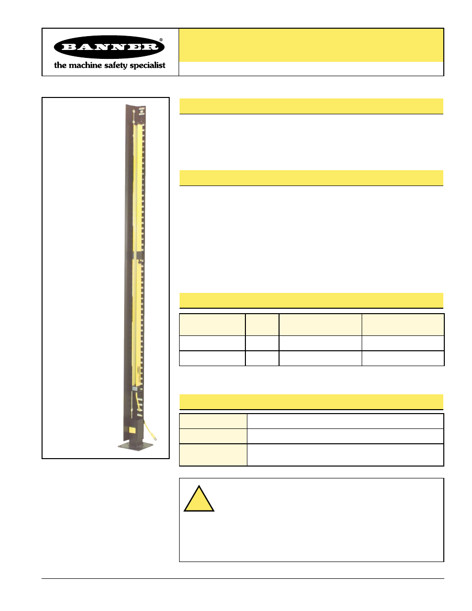 Banner USA Series Protective Mounting Stands User Manual | 4 pages