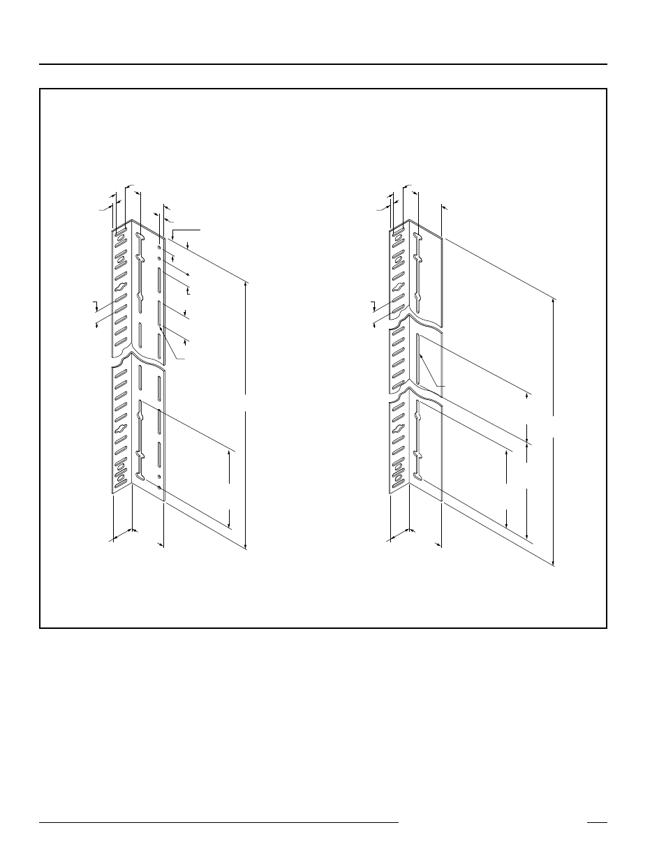 Usa series protective mounting stands, Figure 1. usa series protective stand dimensions | Banner USA Series Protective Mounting Stands User Manual | Page 2 / 4