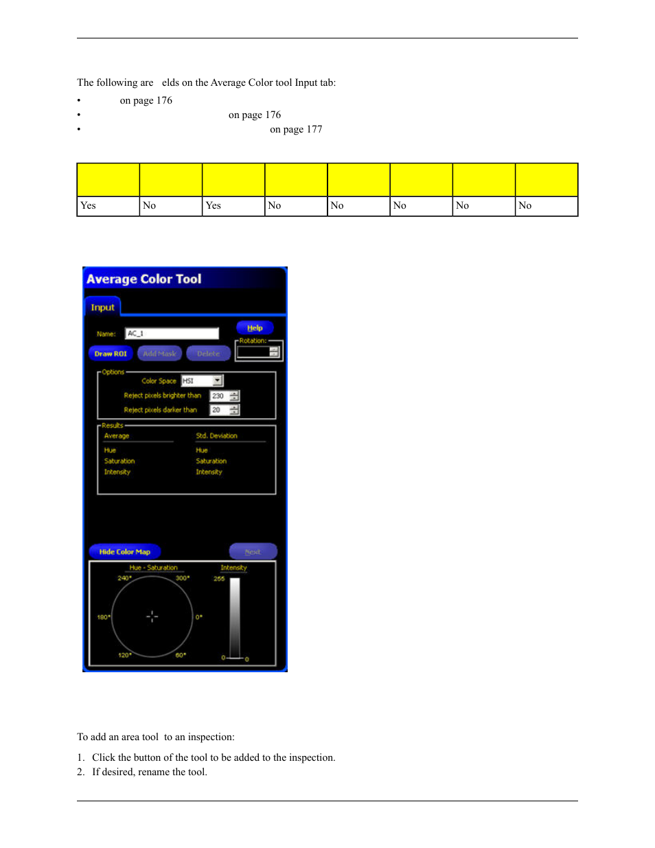 Adding an color tool | Banner PresencePLUS Pro COLOR—PROII Camera User Manual | Page 175 / 392
