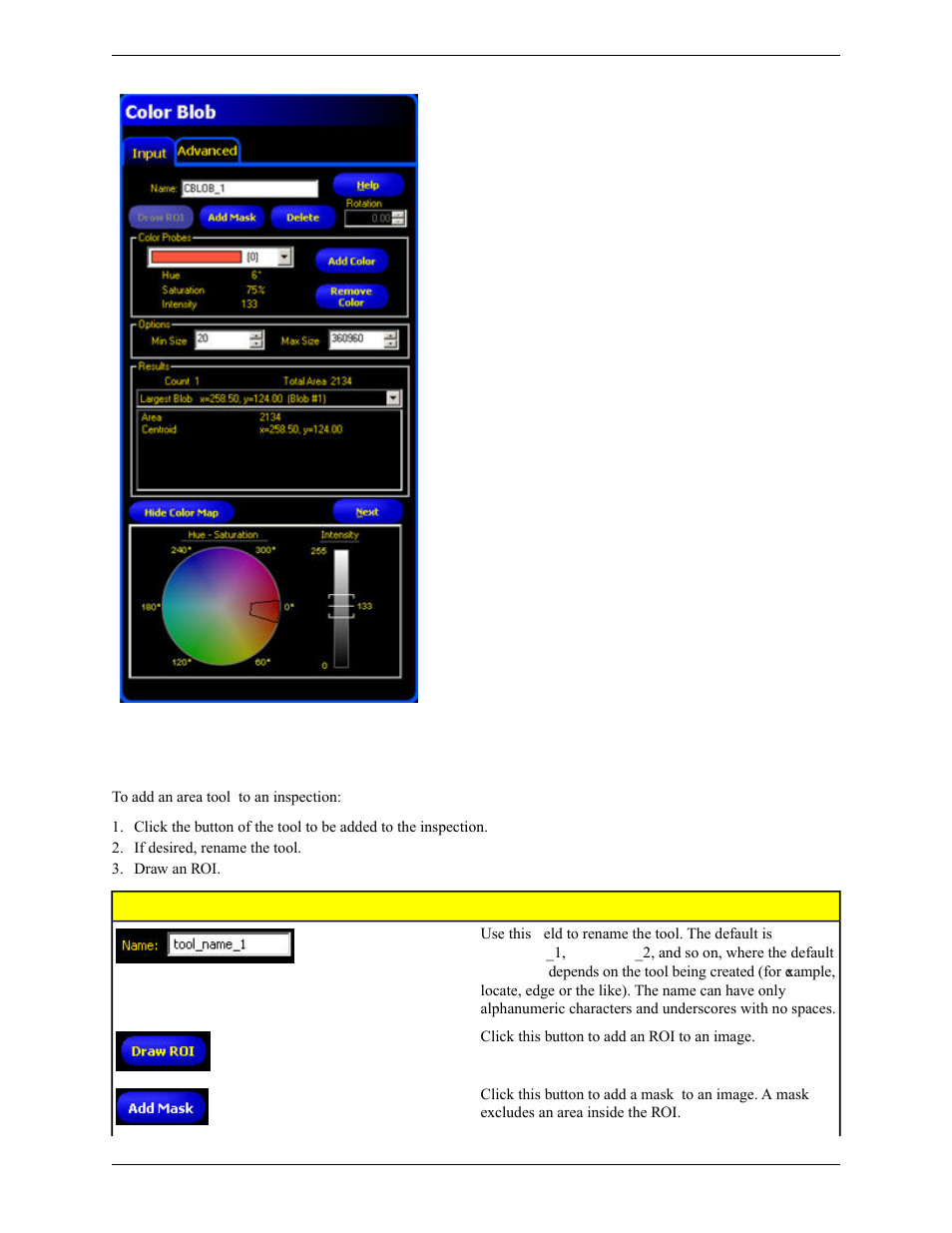 Adding an color tool | Banner PresencePLUS Pro COLOR—PROII Camera User Manual | Page 179 / 392