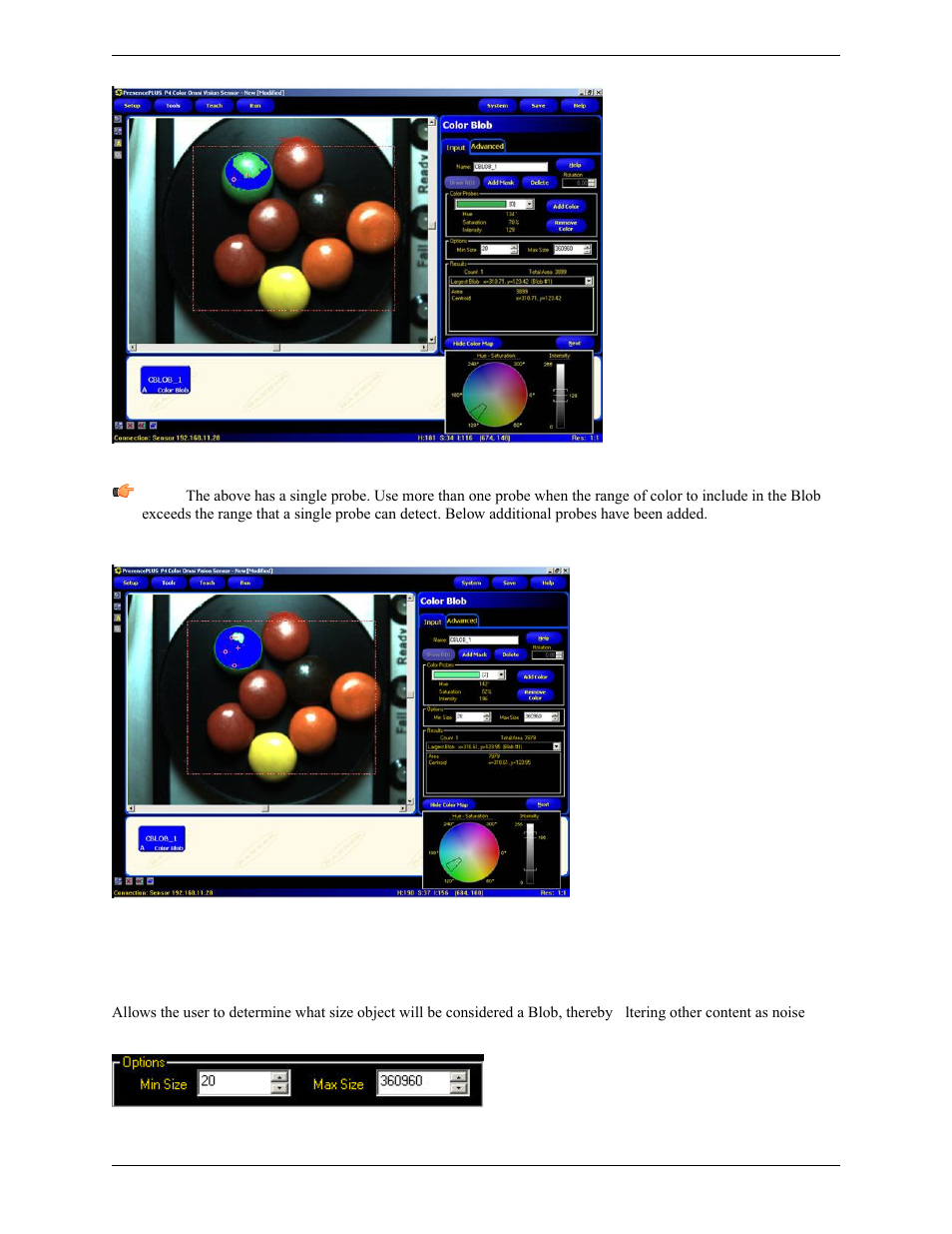Options | Banner PresencePLUS Pro COLOR—PROII Camera User Manual | Page 181 / 392